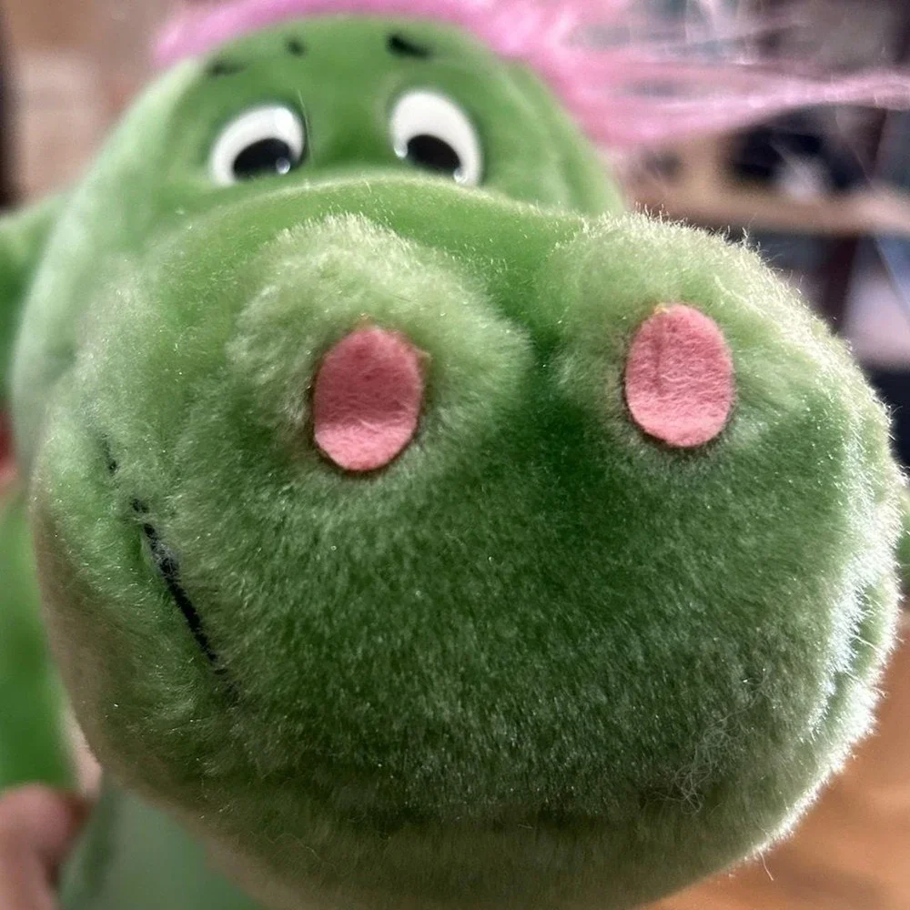 Vintage 1980s Disney Elliott Dragon Plush 14 Pete's Dragon Korea Disneyland WDW